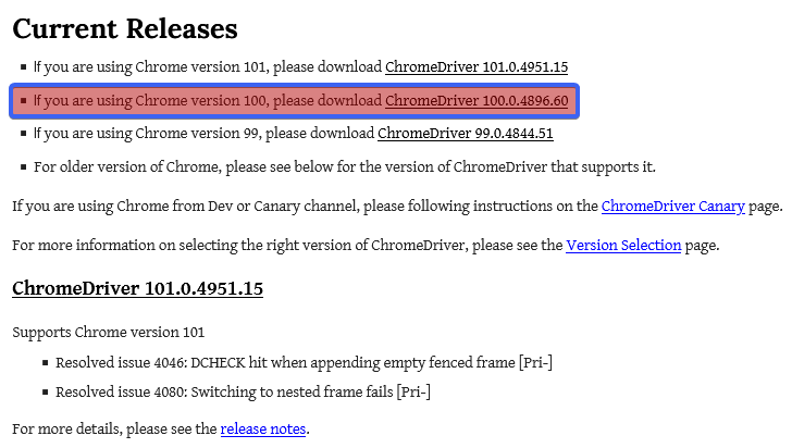 webdriver binary